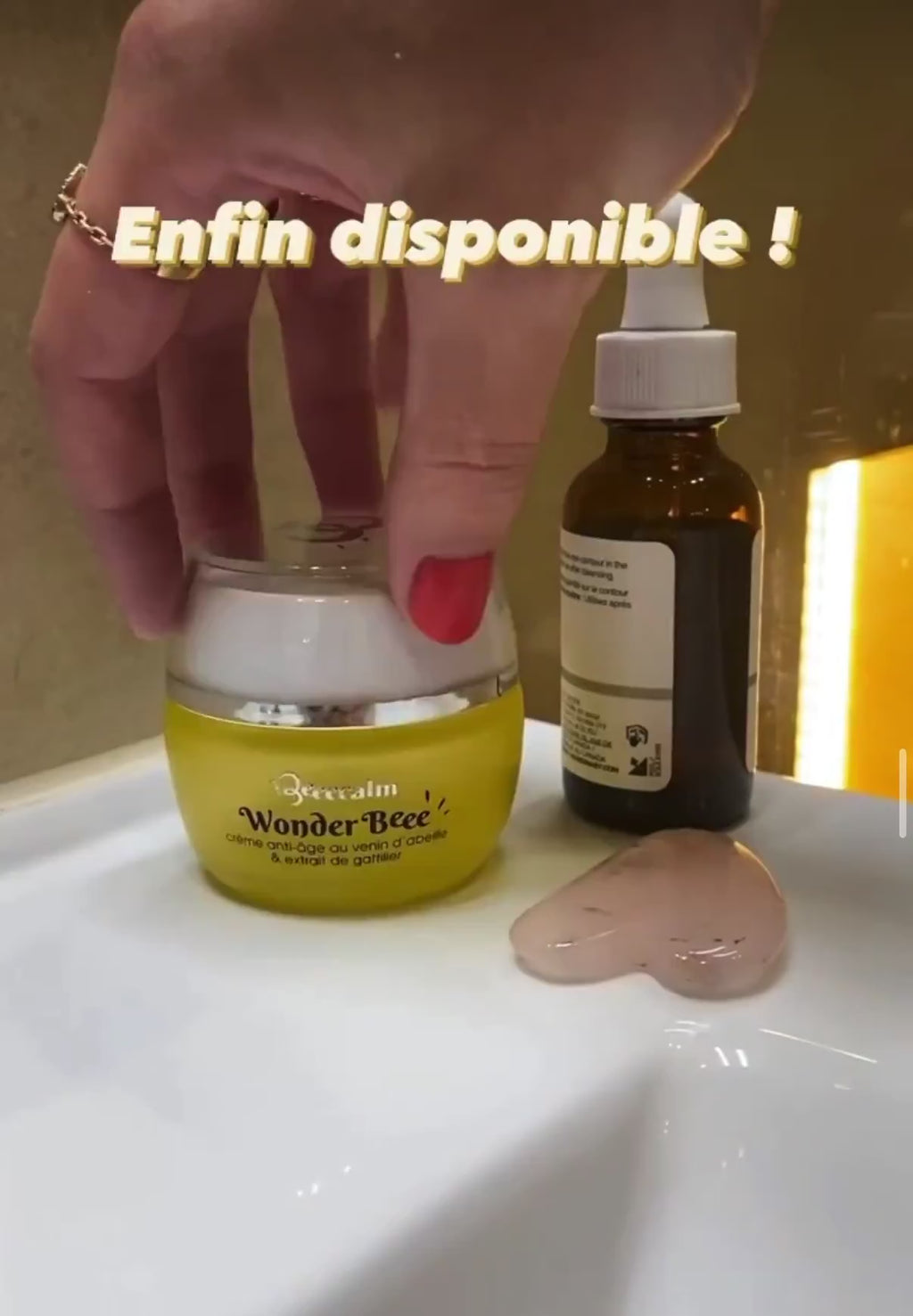 UGC wonderBeee beecalm dans une sale de bain